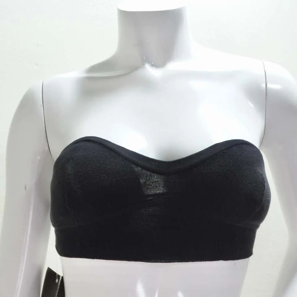 1980s Claude Montana Black Bandeau
