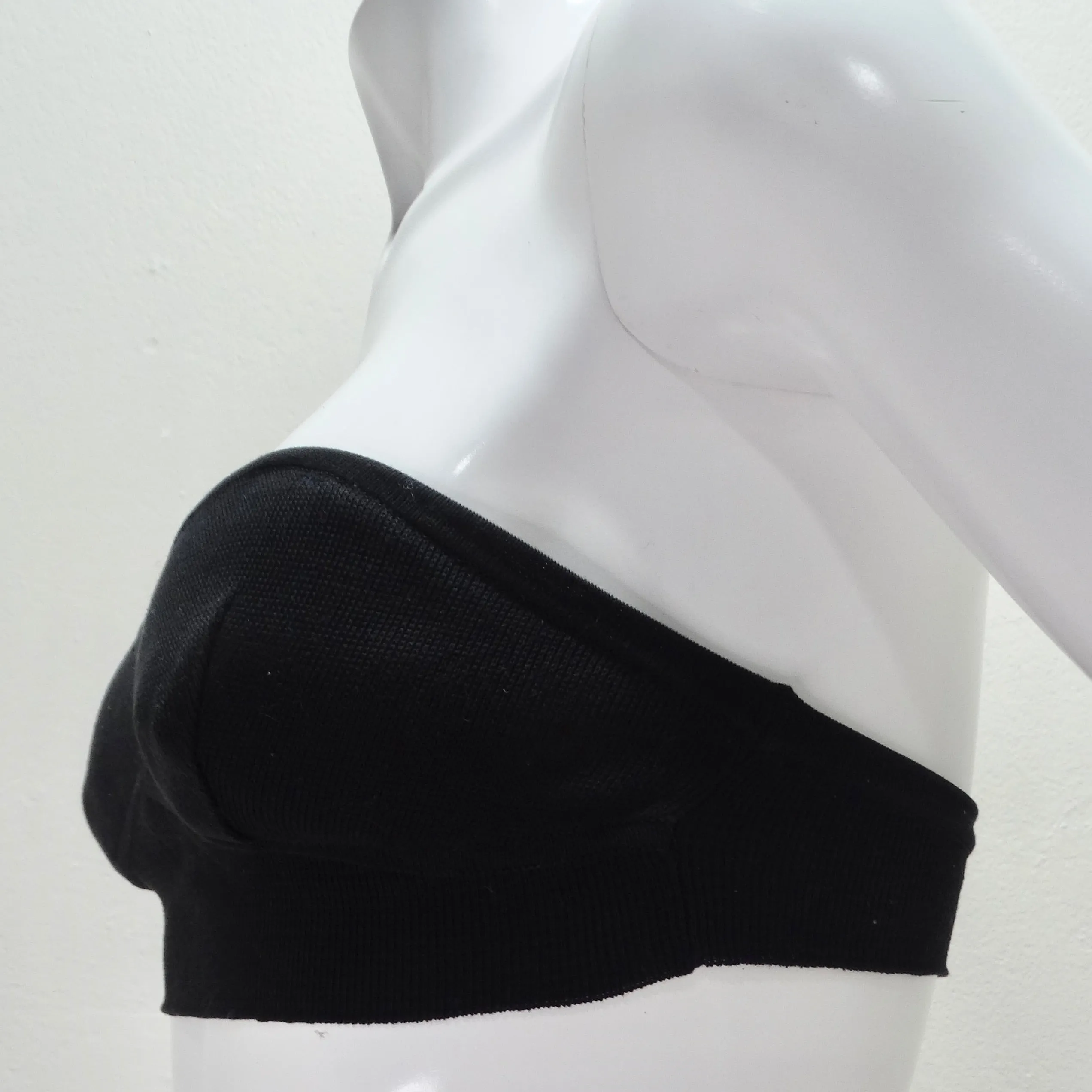 1980s Claude Montana Black Bandeau