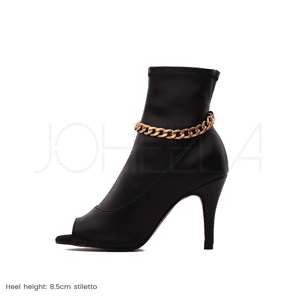 Ana - Chaînes dorées - Talons stilettos slim - Personnalisable