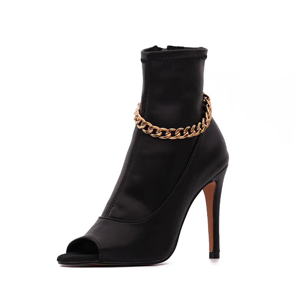 Ana - Chaînes dorées - Talons stilettos slim - Personnalisable