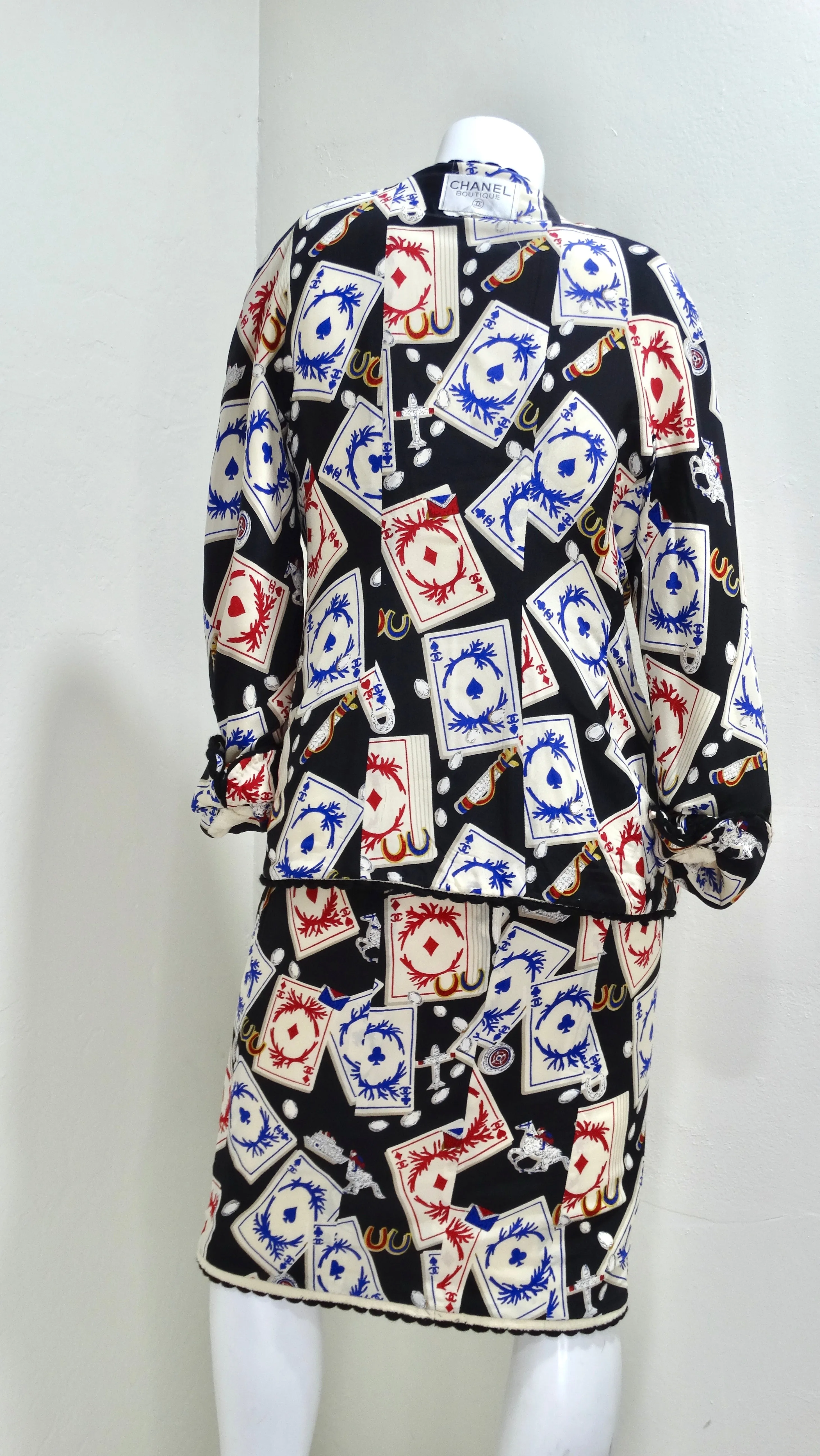 Chanel 1980's Rare Reversible Skirt Set