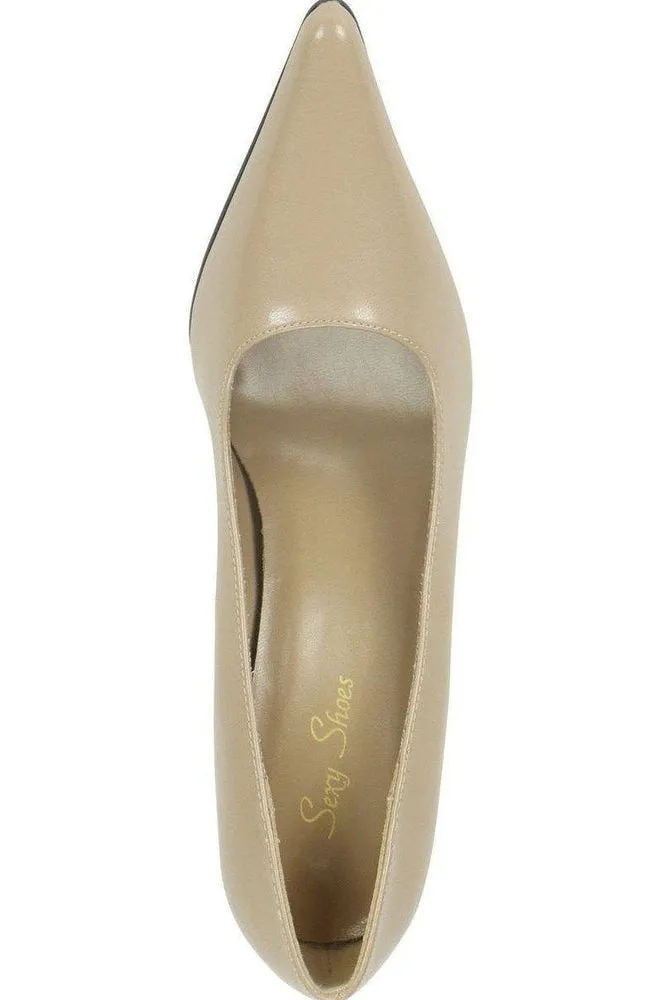 Classic-6004 Stiletto Pump | Faux Leather