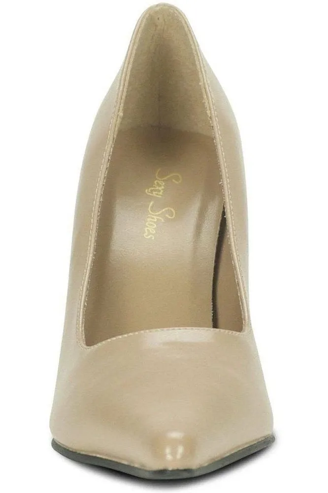 Classic-6004 Stiletto Pump | Faux Leather