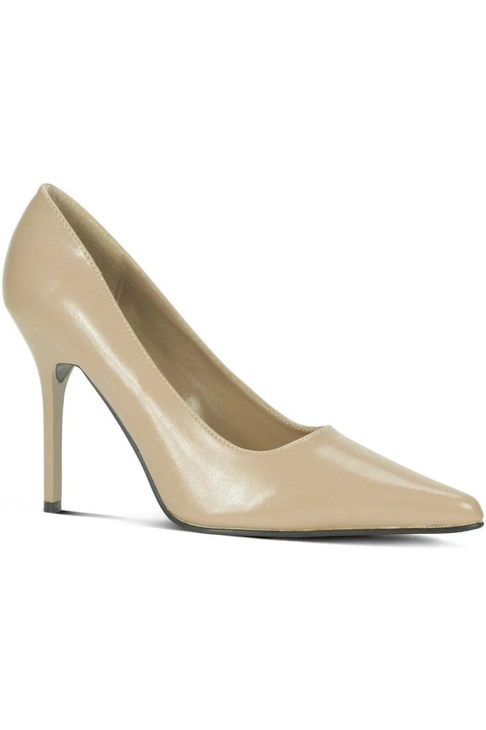Classic-6004 Stiletto Pump | Faux Leather