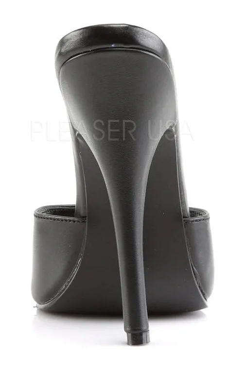 DOMINA-101 Mule | Black Genuine Leather
