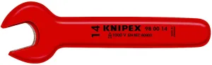 KNIPEX Open End Wrench Spanner 17mm Insulated VDE 1000V 155mm Long 15° Jaw Angle 98 00 17