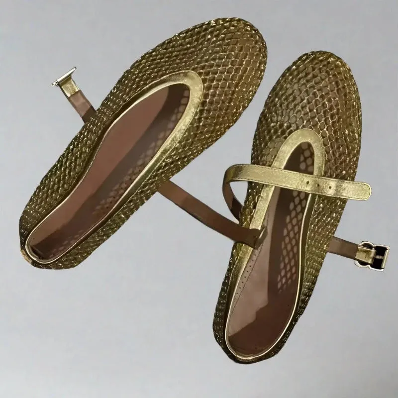 MESH MARY JANE FLATS