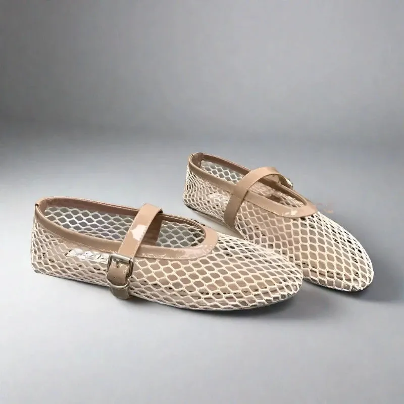 MESH MARY JANE FLATS