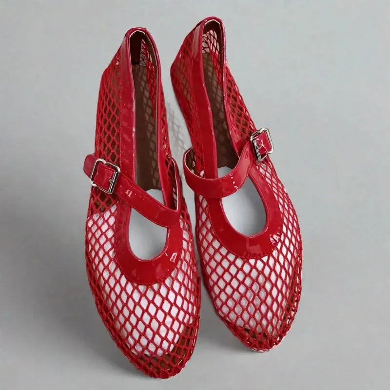 MESH MARY JANE FLATS