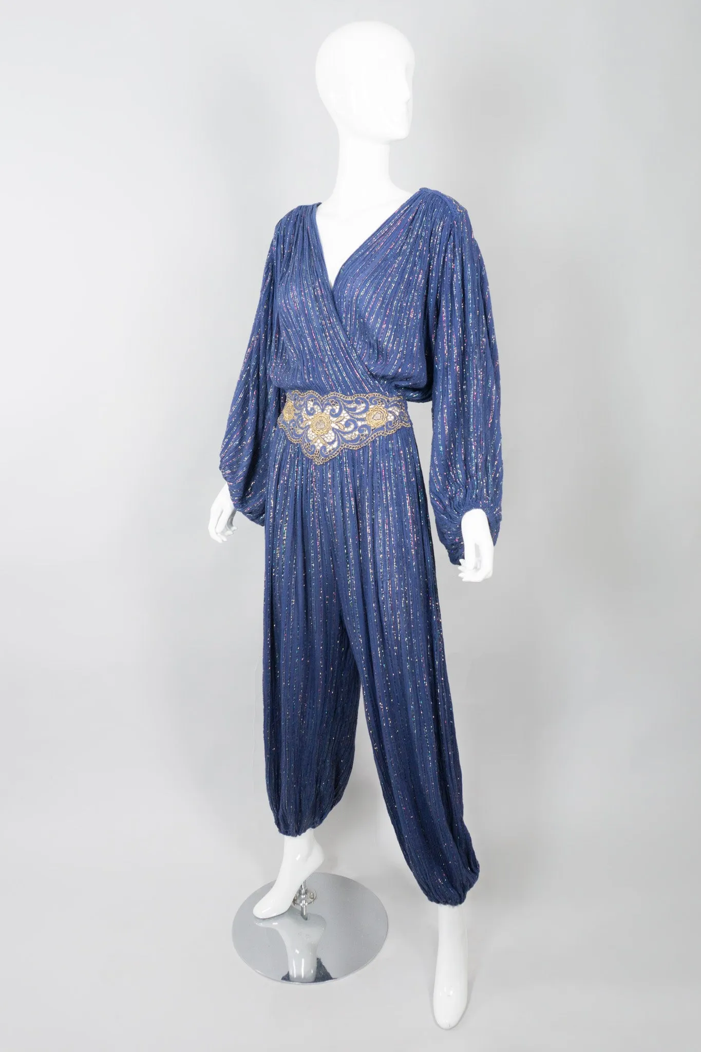Metallic Rainbow Harem Jumpsuit