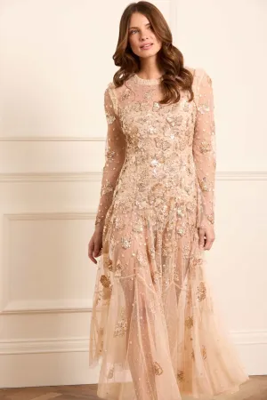 Papillon Sheer Ankle Gown